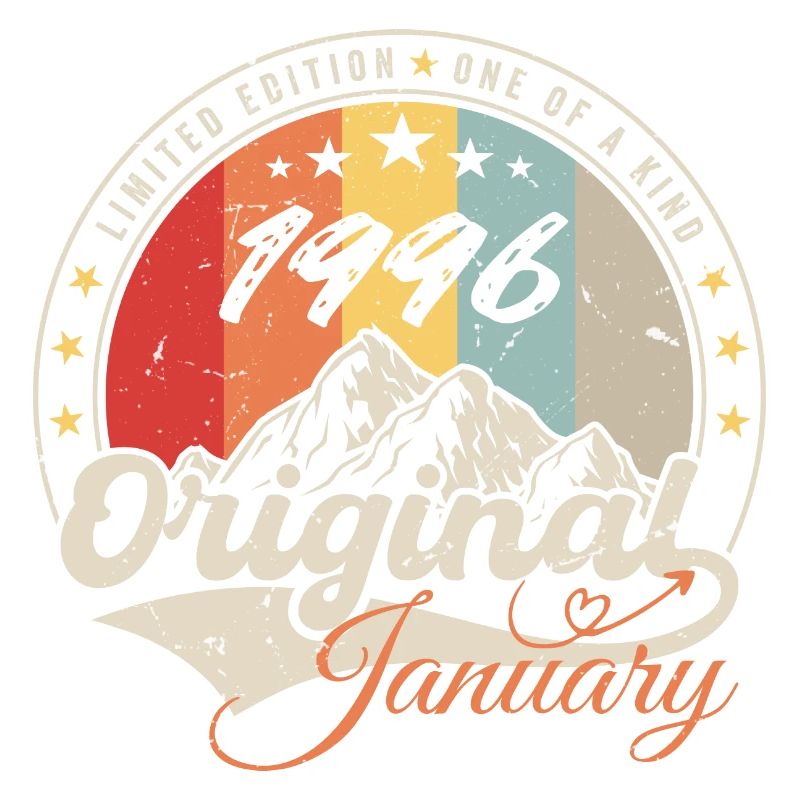 Januar 1996 Vintage Retro Geburtstagsgeschenk