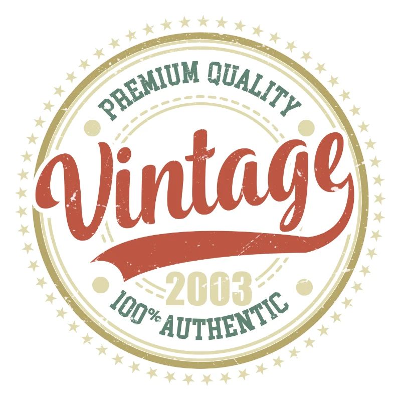 Vintage 2003 Anniversaire Retro 2003
