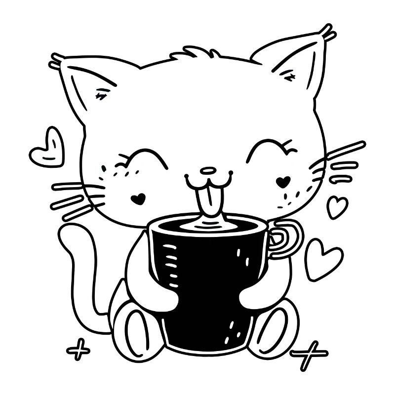 Cat Coffee Cat Lover Coffee Lover