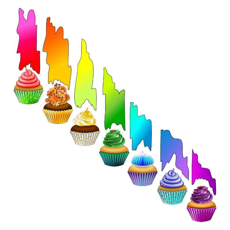 Regenbogen Cupcake