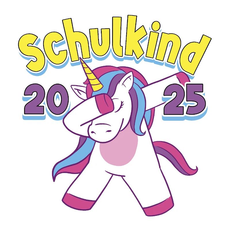 Schulkind 2025 Einhorn Einschulung Schule Schüler