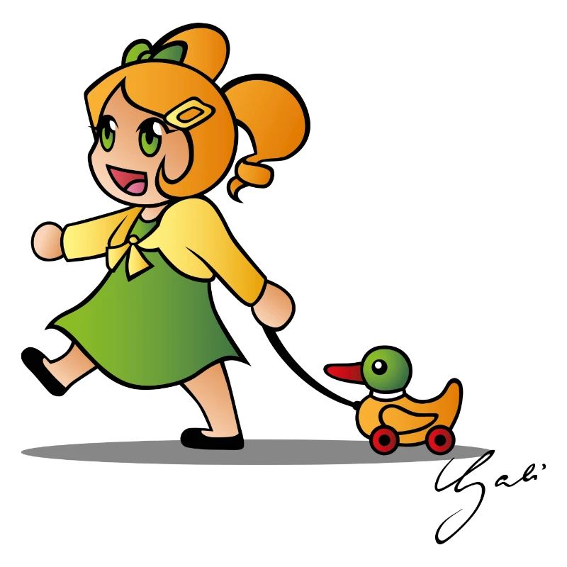 Mädchen mit Ente