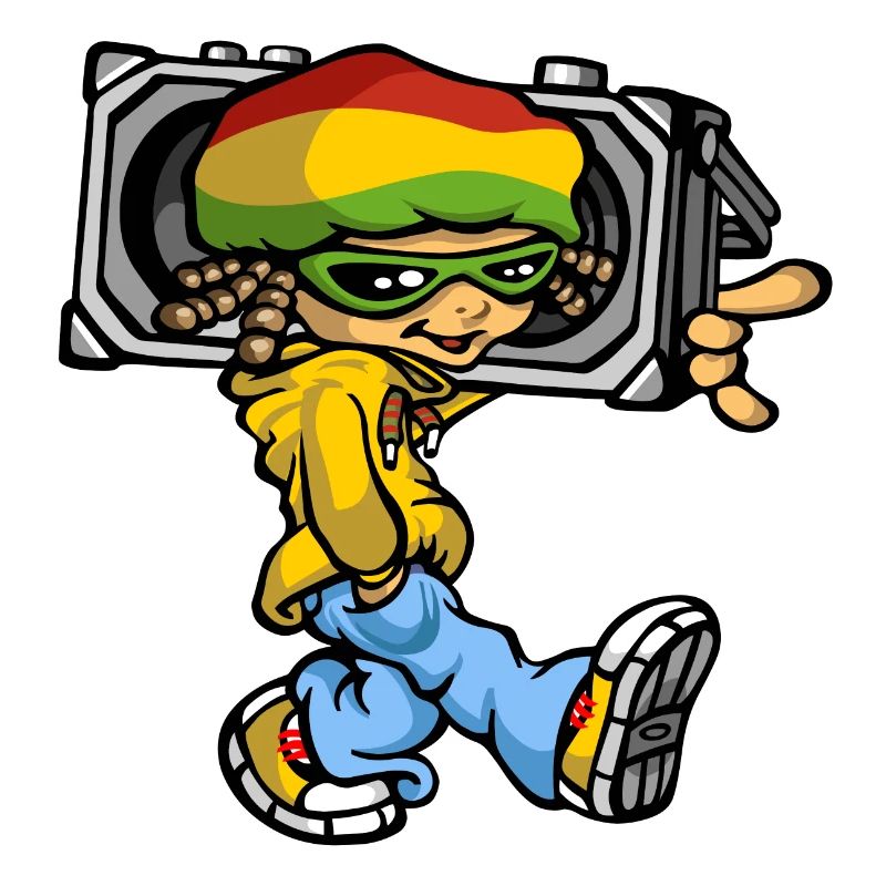 Reggae boy and radio