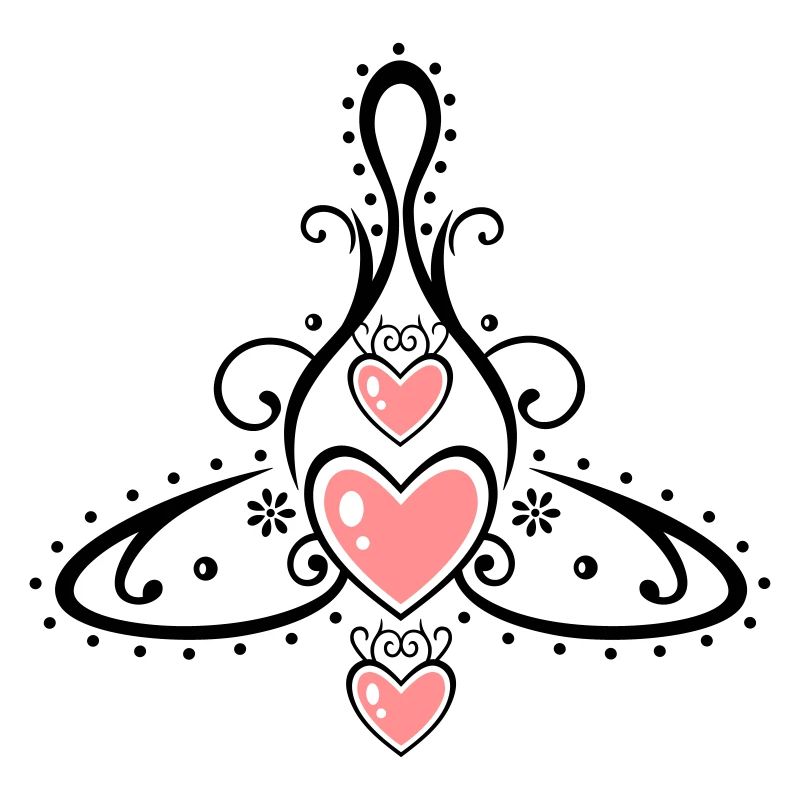 Keltisches Symbol, Mutter mit drei Kindern.