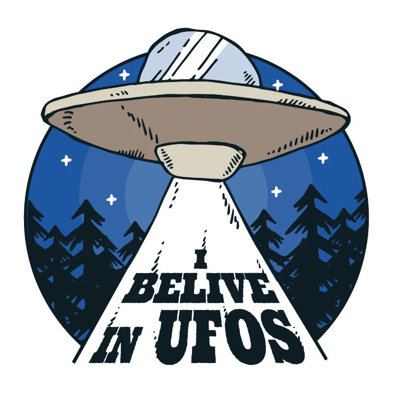 Ufo spaceship sci fi gift alien cartoon
