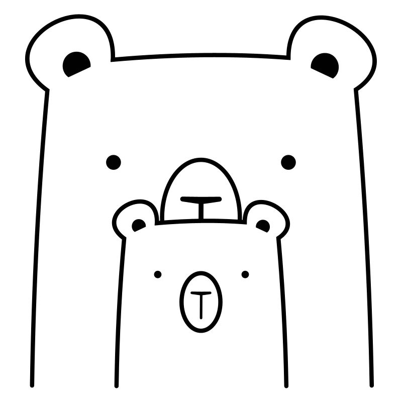 zwei Bären Bär Eisbär Braunbär I Geschenkidee