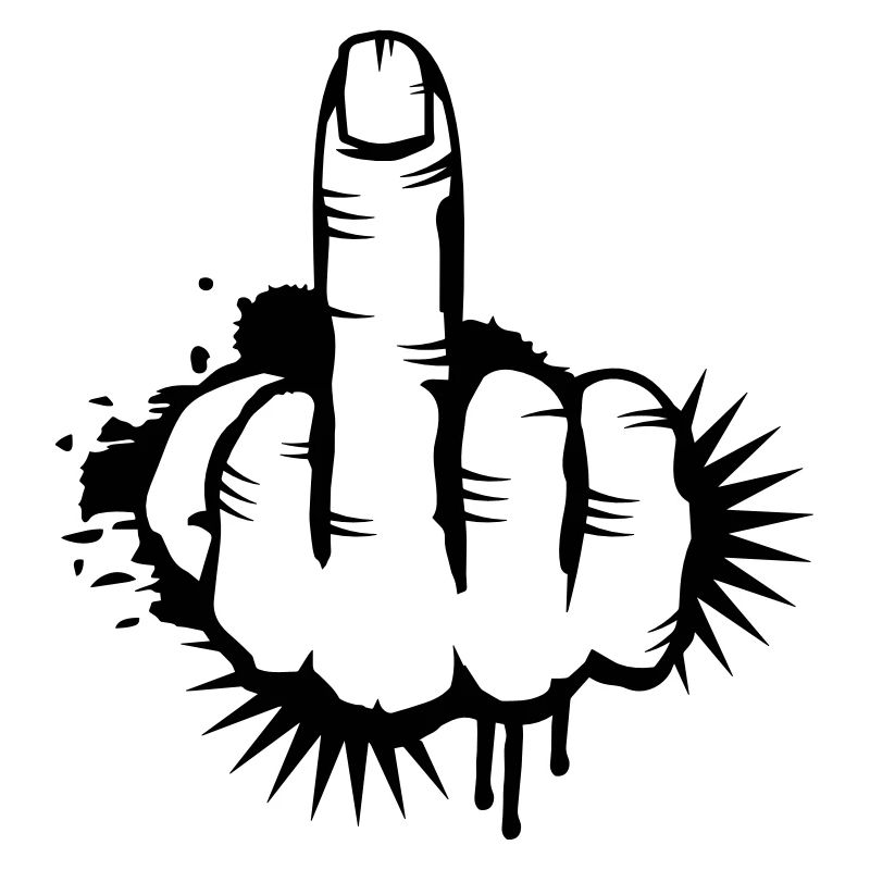 Mittelfinger Graffiti
