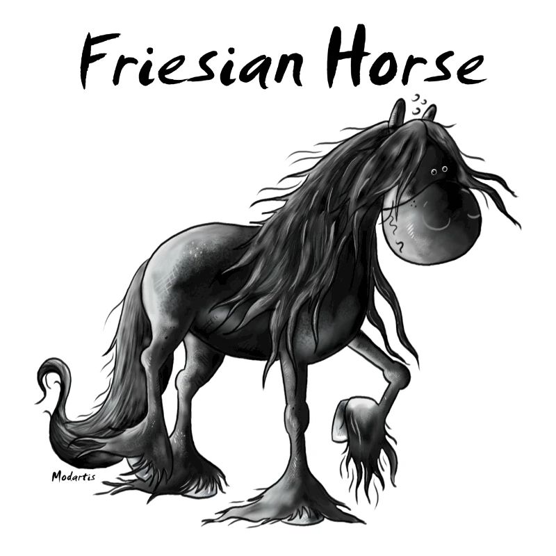 Fröhlicher Friese - Pferd