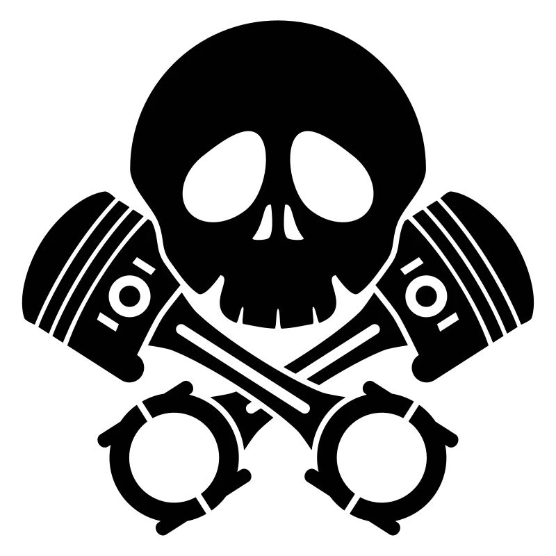 schädel kolben motor