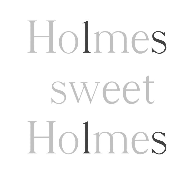 Holmes, douce Holmes