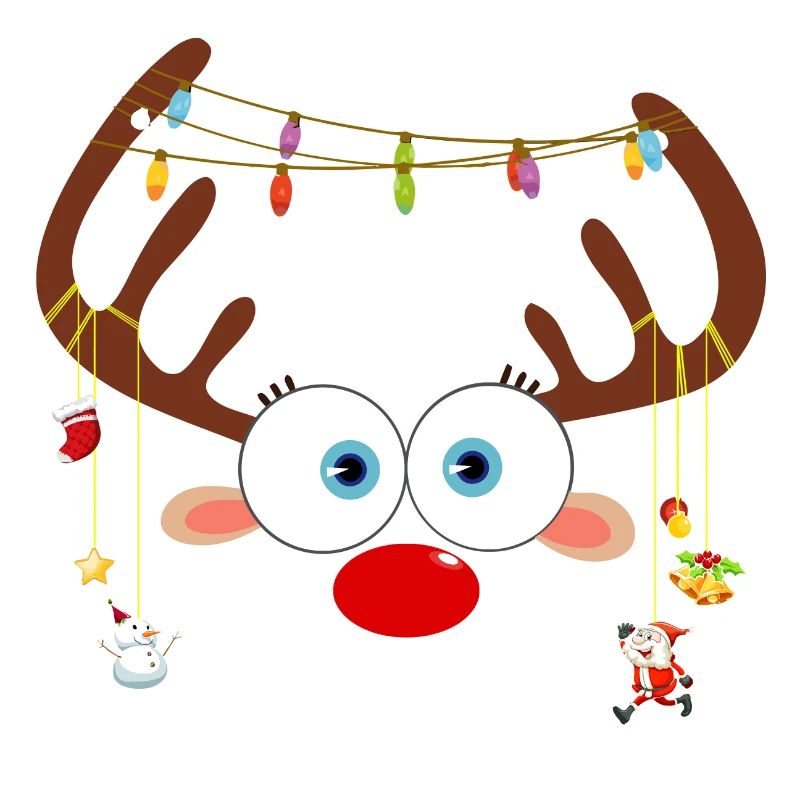 Weihnachtsren-Gesicht
