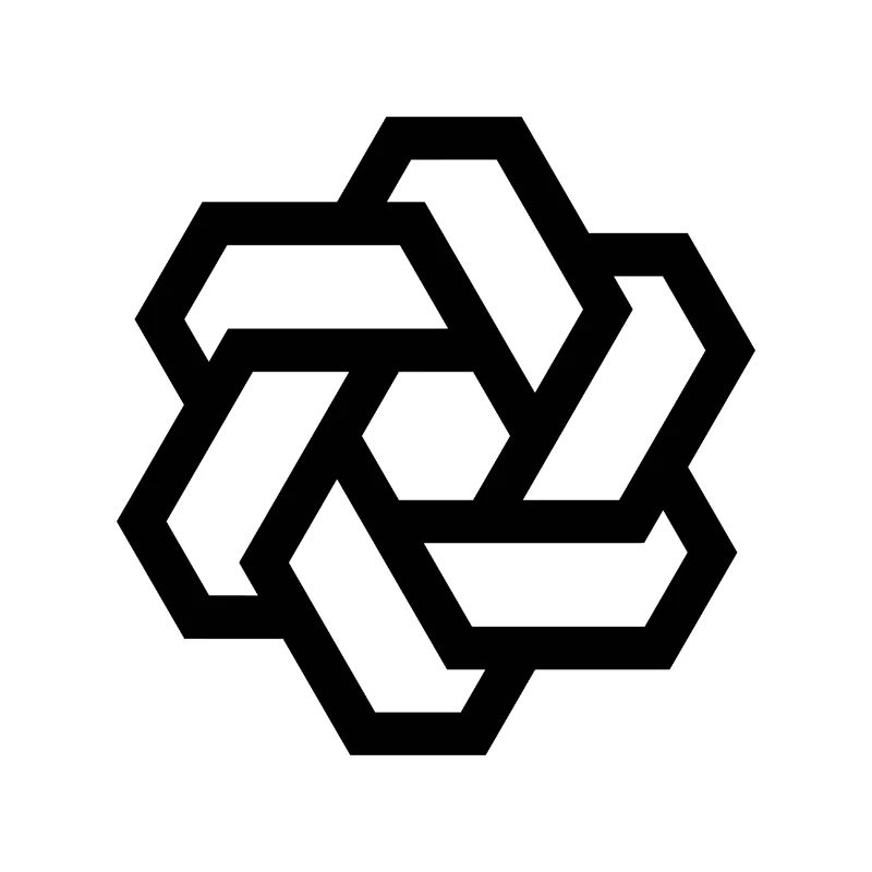 Logo cercle hexagonal