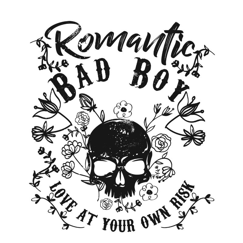 Skull. Bad Boy. Love.