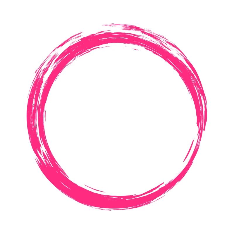 Circle Symbol Design Pink