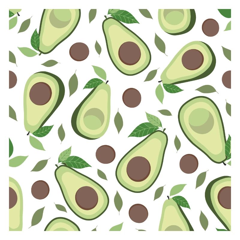 Eggplant and avocado pattern