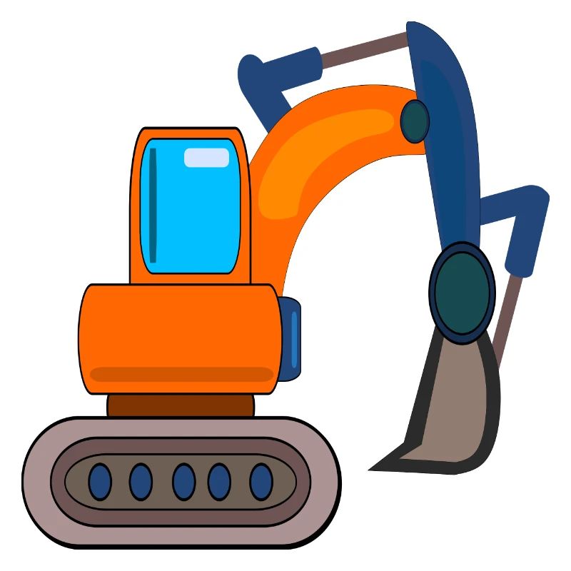 CONSTRUCTION SITE EXCAVATOR CHILDREN DIGGING