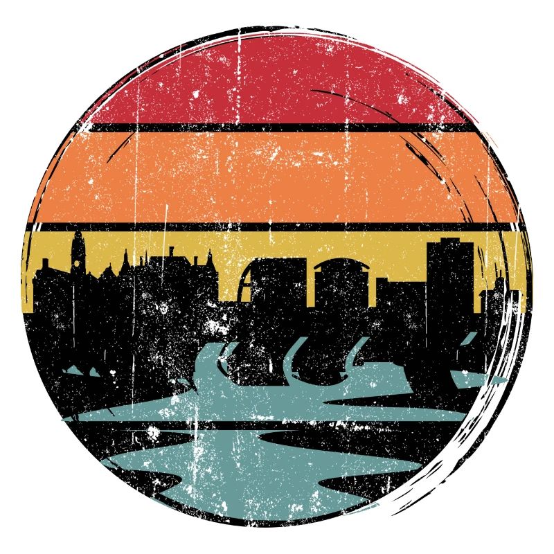 Sunset Skyline Silhouette