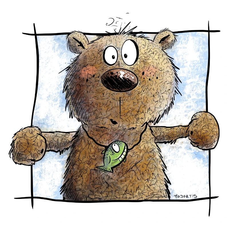 Drolliger Brauner Bär I Wildtier Comic