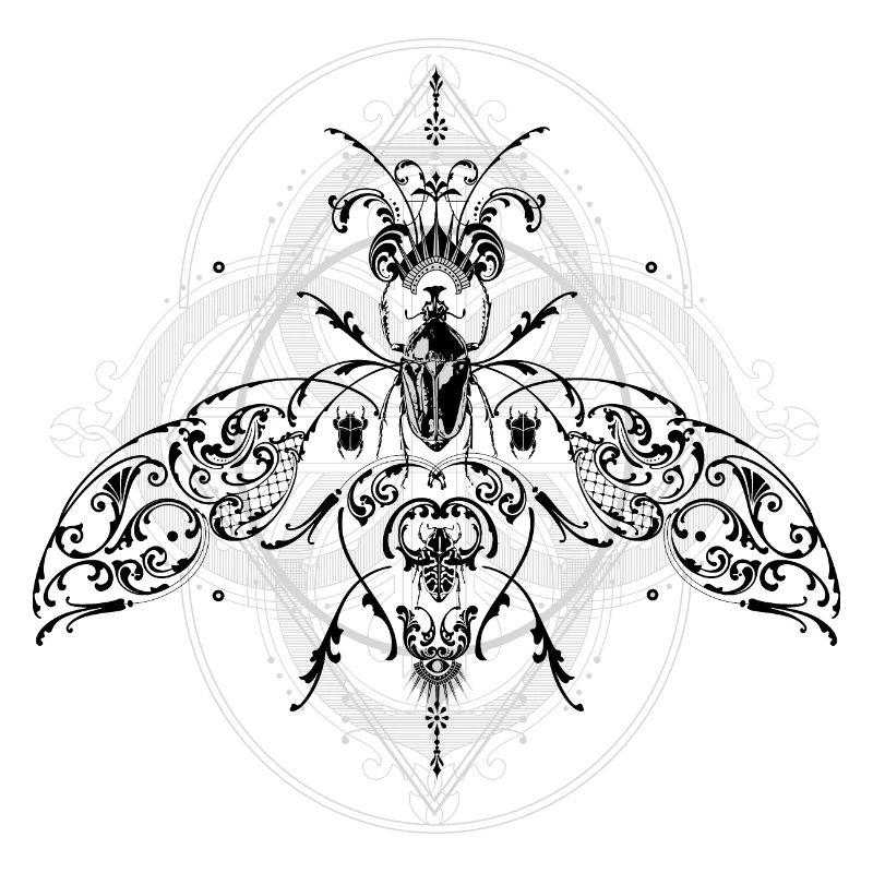 Psychedelic Insects Bug Pattern Ornament