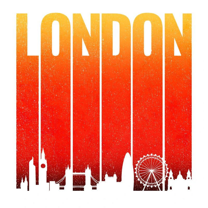 Barres de gradient de la Skyline de Londres