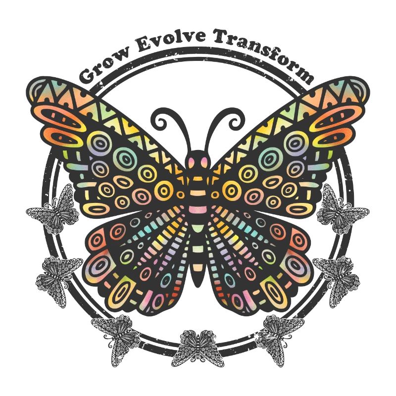 Boho Style Butterfly - Grow Evolve Transform