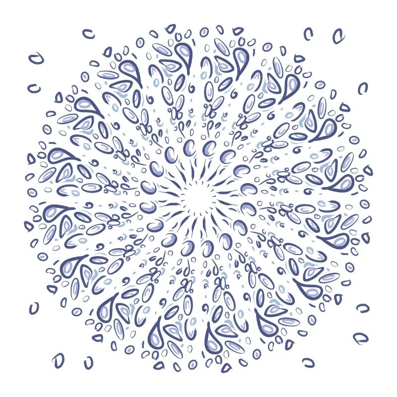 Azure Mandala Bloom