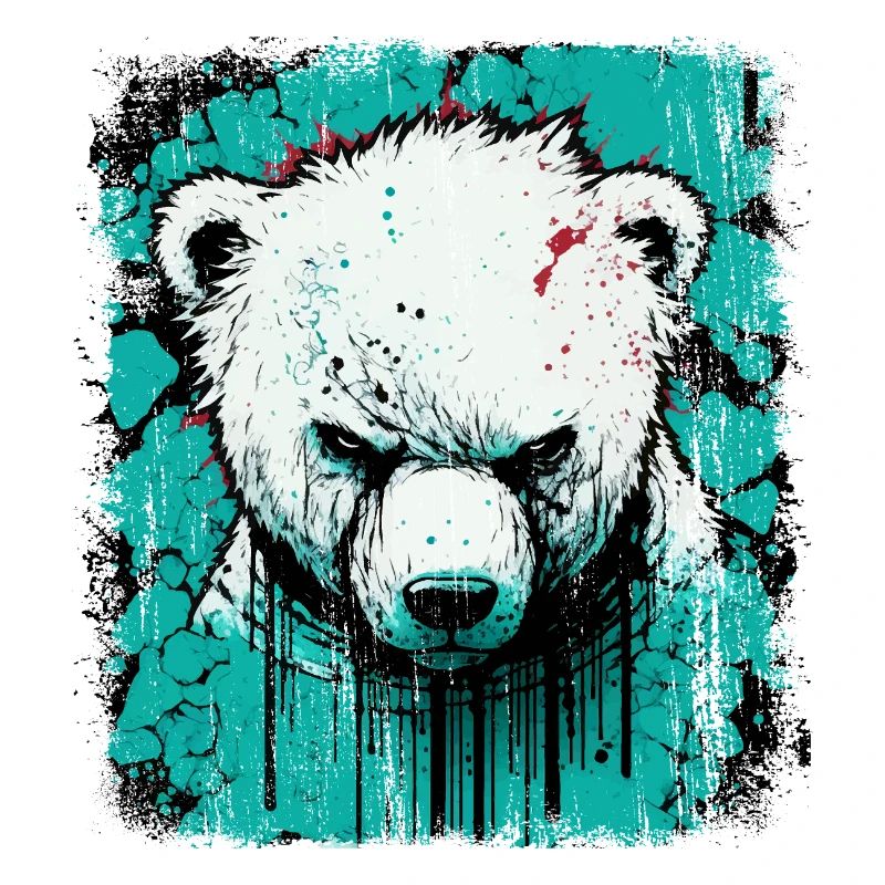Wütender Eisbär