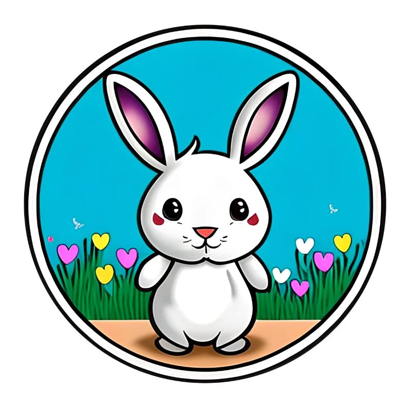 Lapin de Pâques mignon