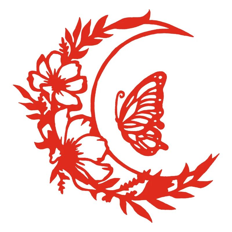 Fleurs de lune (rouge)