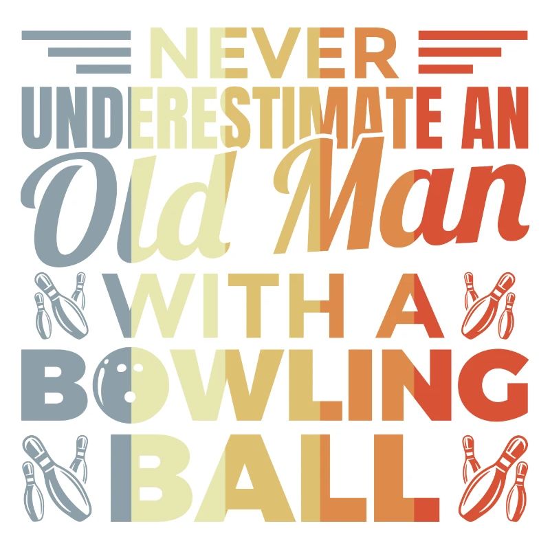 Old bowling player