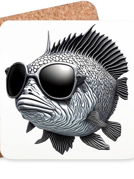 Großer Fisch mit Sonnenbrille