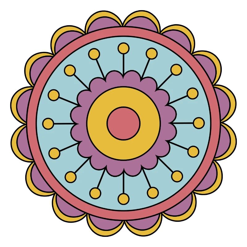 Cute Funky Hippie Boho Flower