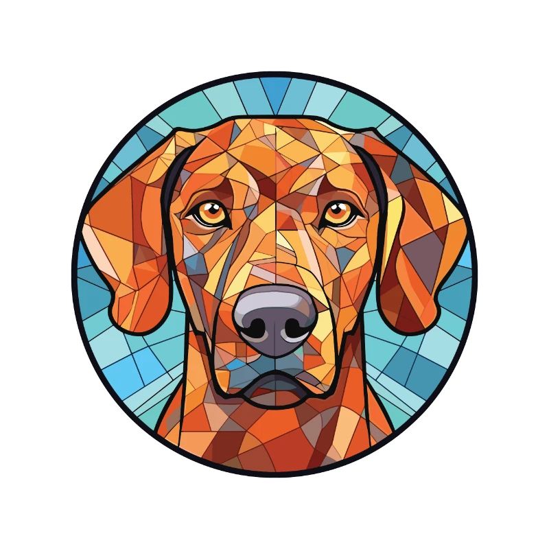 Rhodesian Ridgeback Hunderasse buntes Aquarell