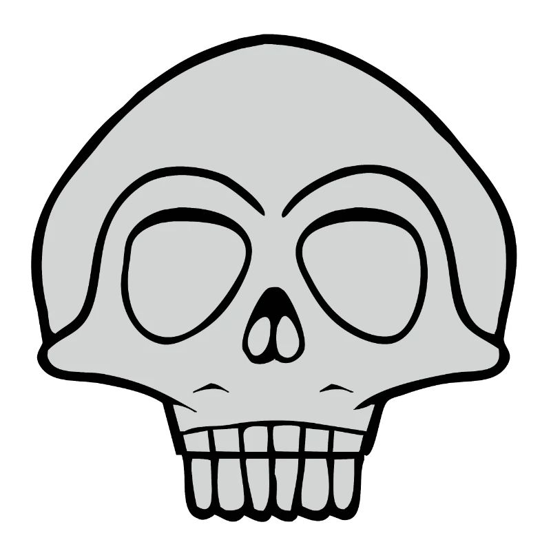 Graues Schädel Design