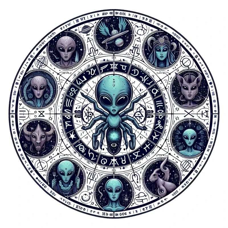 Conception de la roue Alien Zodiac