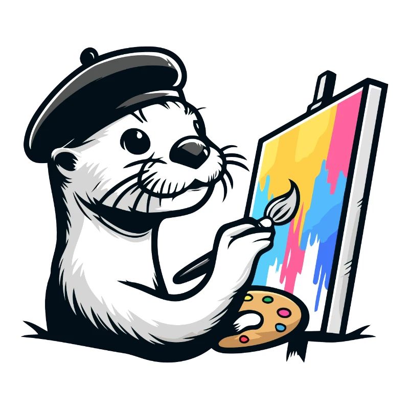 Artistic Otter - Malerfreude
