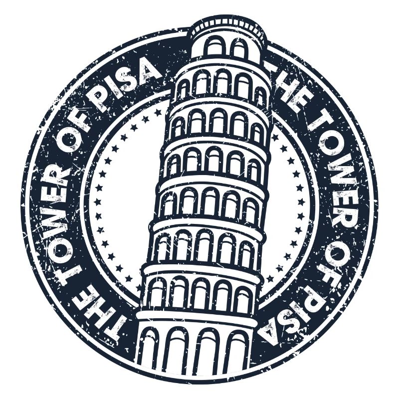 Pisa Tower Abzeichen Emblem