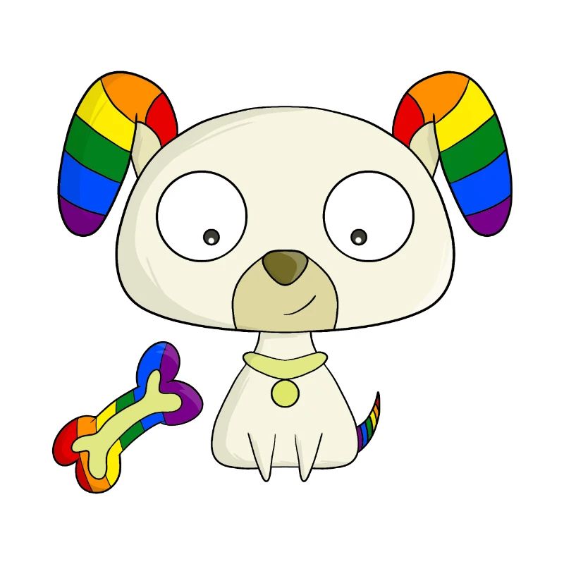 Regenbogen-Welpe
