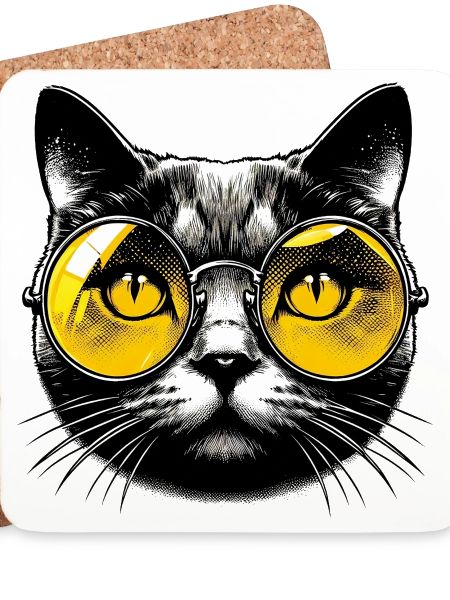 Kater mit Brille