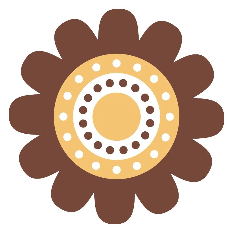 Süße braune Gänseblümchenblume