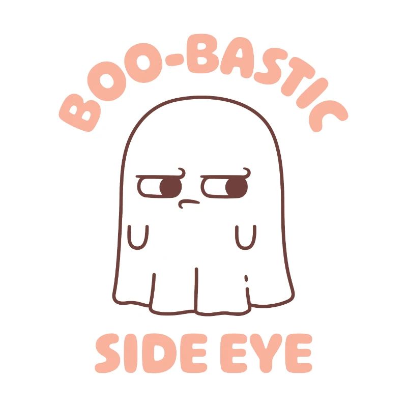 Cute Ghost BooBastic Side Eye Funny
