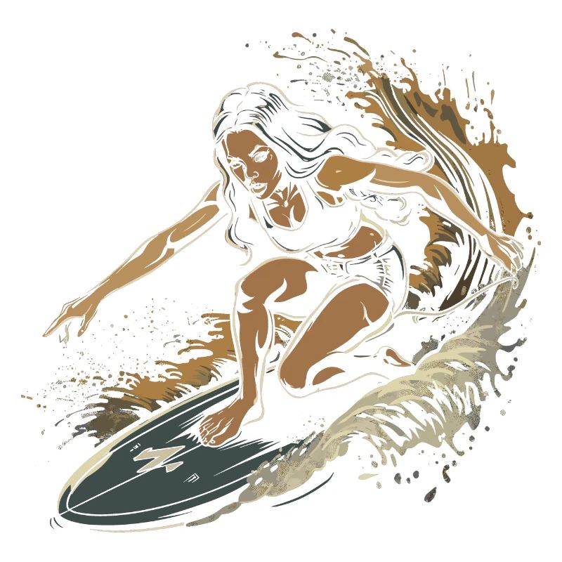 Graphique du surfeur