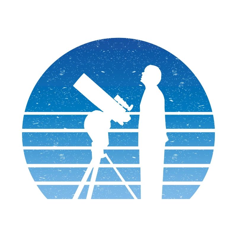 Astronome télescope rétro Vintage Outer Space étoiles