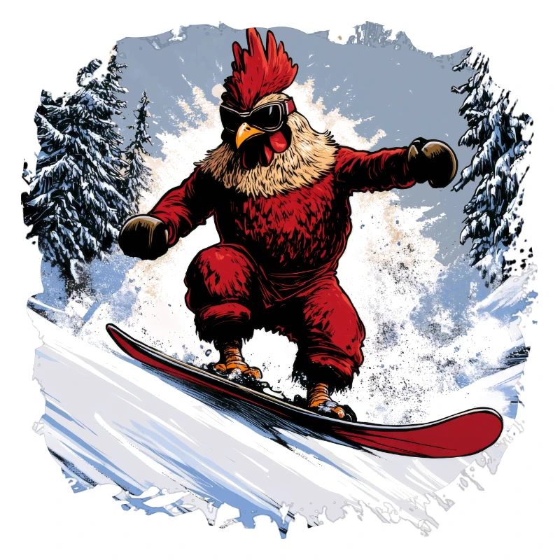 Chicken Snowboard