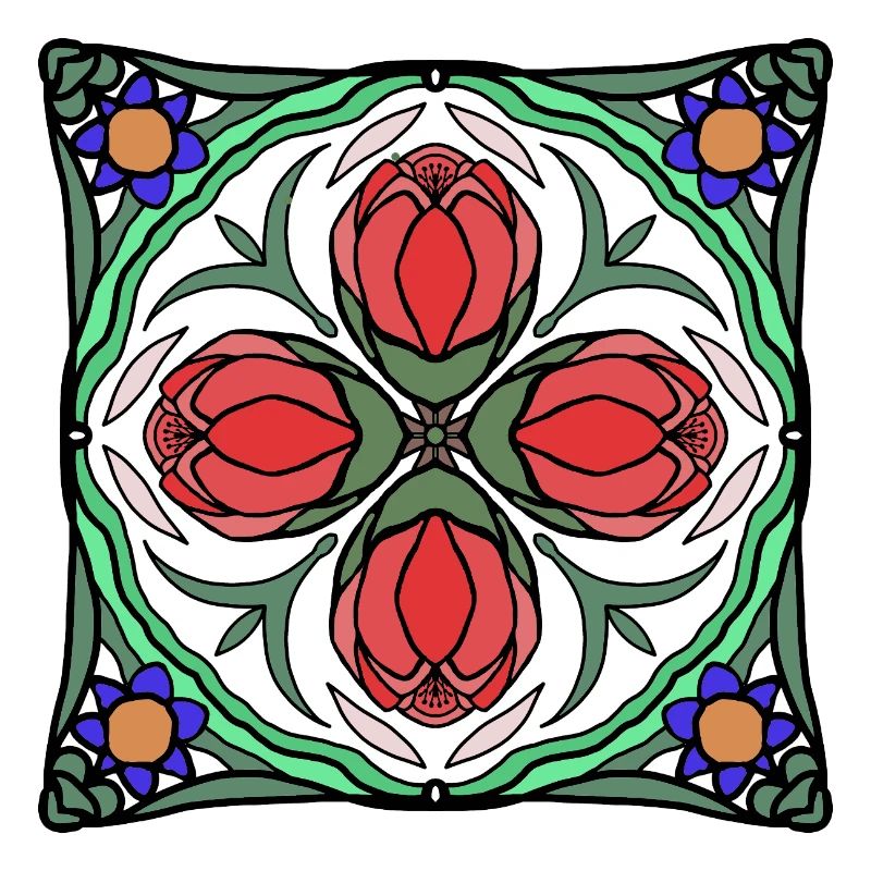 Art Déco Blüten Mandala