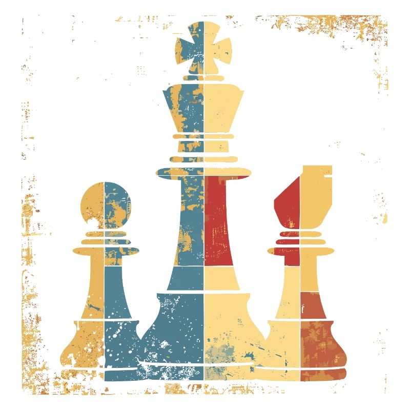 Chess Queen and King Graphic