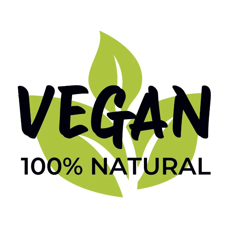 Veganes Blatt-Emblem-Design