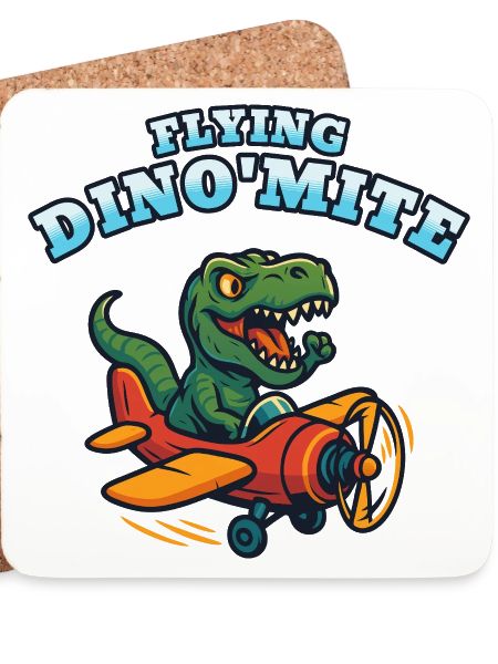 Fliegendes Dino'Mite-Flugzeug