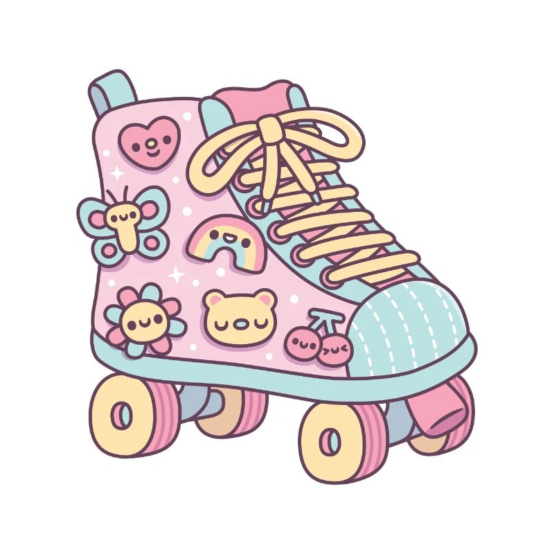 Cute Pastel Roller Skate