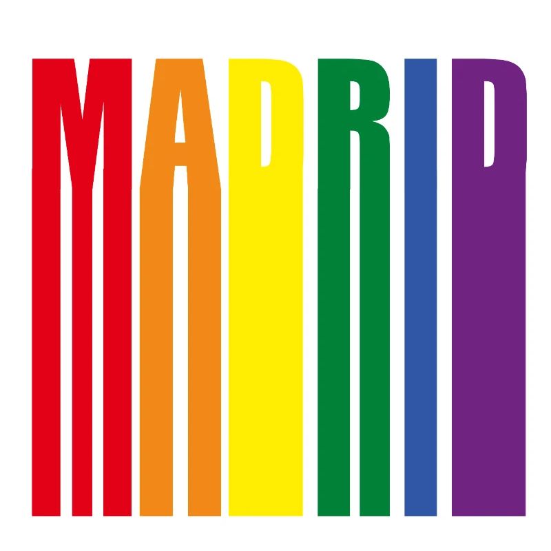 Madrid Spain Rainbow Pride Gift